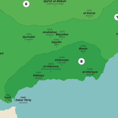 Fall of al-Andalus Map