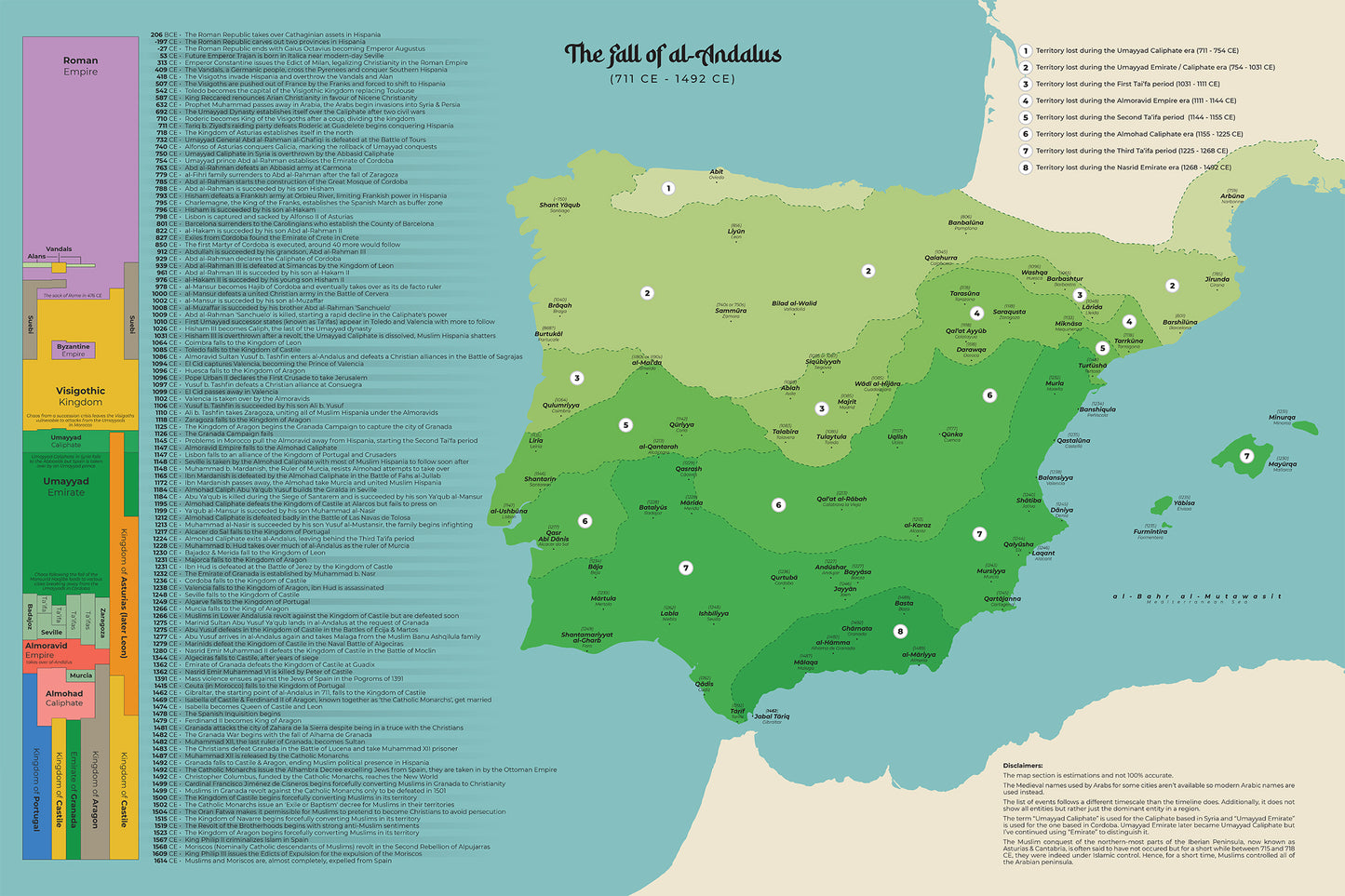 Fall of al-Andalus Map